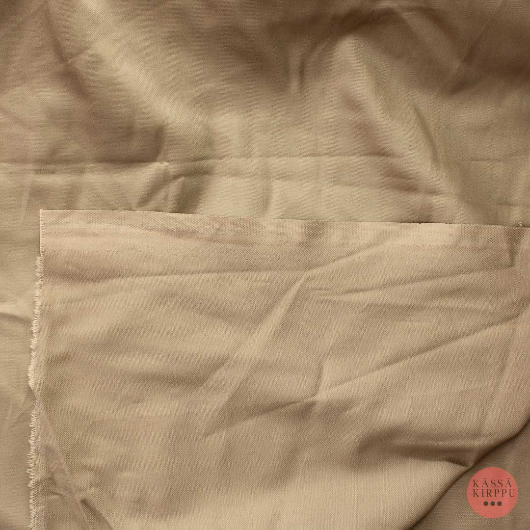 Lämmin hiekka Puuvillasatiini - Mittamyynti
