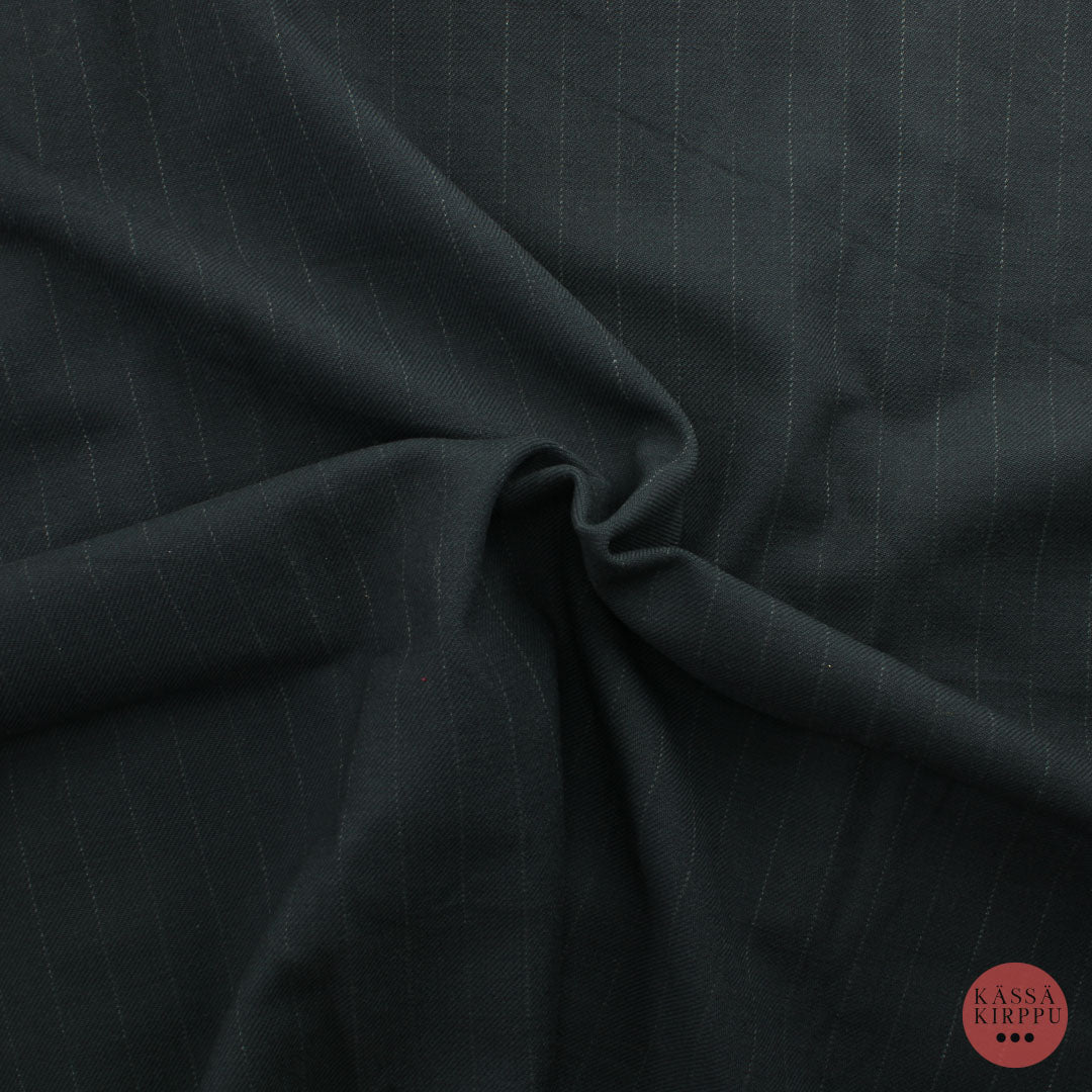 Harmaa Raidallinen Villasekoitekangas - Pala