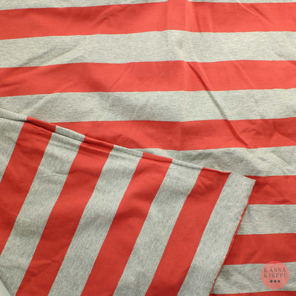 Puna-harmaa Raidallinen Trikoo - Pala