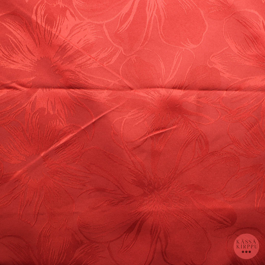 Punainen Kukikas Sisustuskangas - Pala