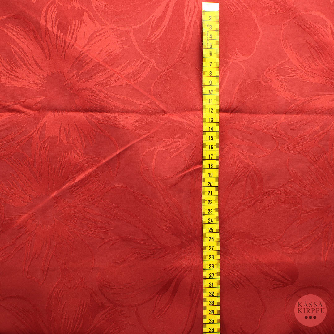 Punainen Kukikas Sisustuskangas - Pala