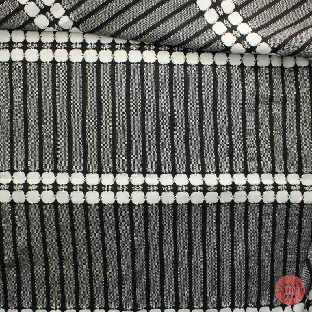 Mustavalkoinen Verhokangas - Pala