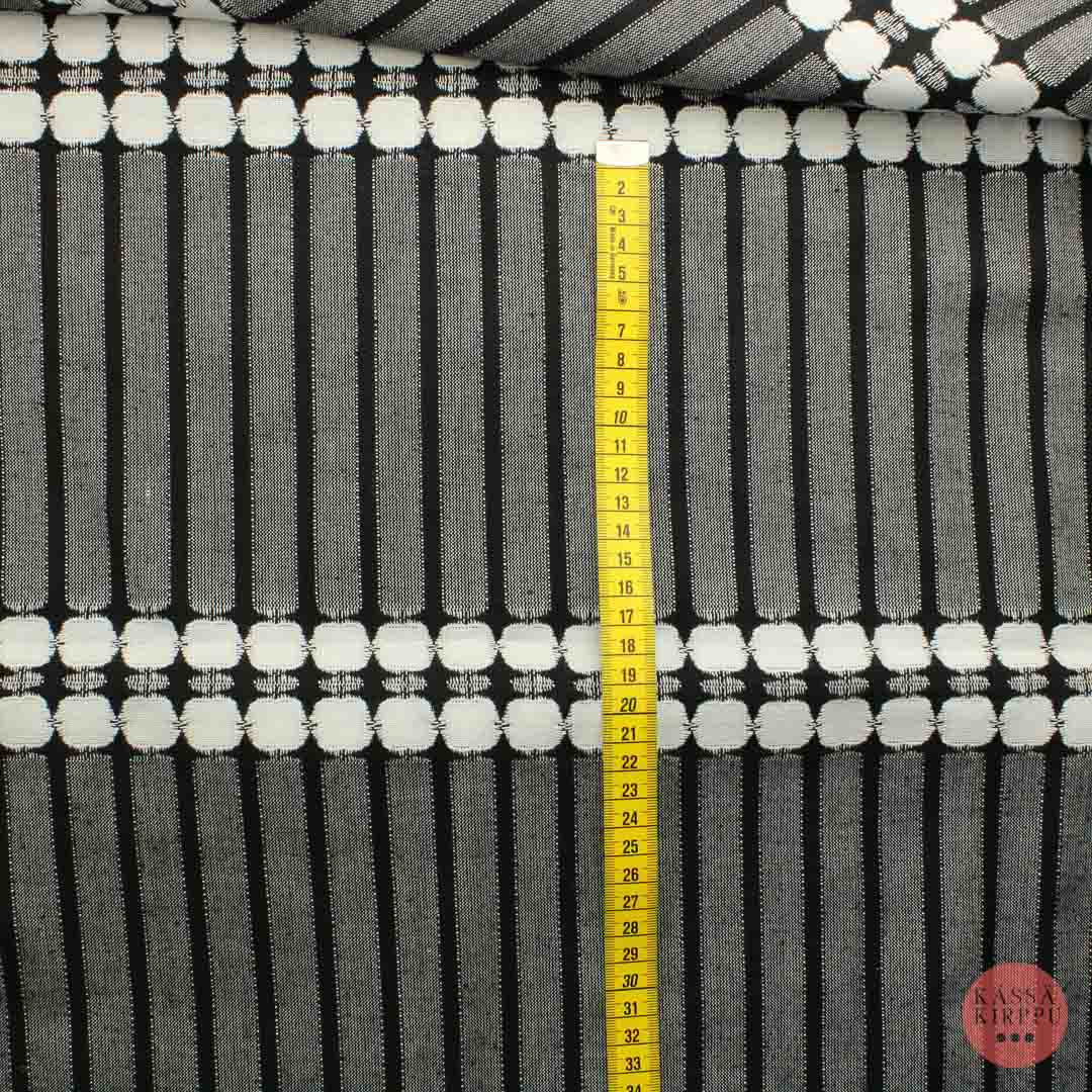 Mustavalkoinen Verhokangas - Pala