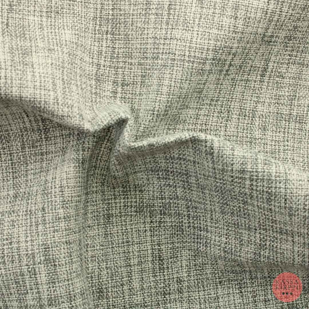 Harmaata ja Luonnonvalkoista Sisustuskangas - Pala