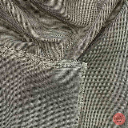 Tummanharmaa Hopeanhohtoinen Valoverhokangas - Pala