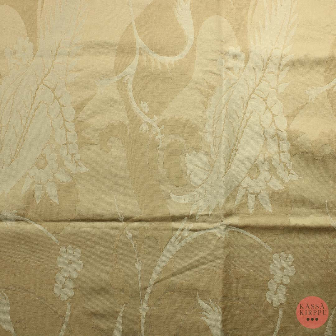 Beige Kukkaköynnös Sisustuskangas - Pala