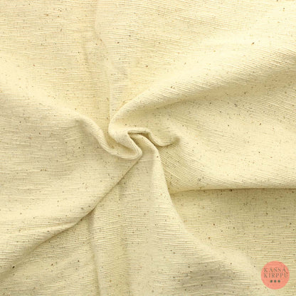 Luonnonvalkoinen Pippuroitu Paksu  Puuvilla - Pala