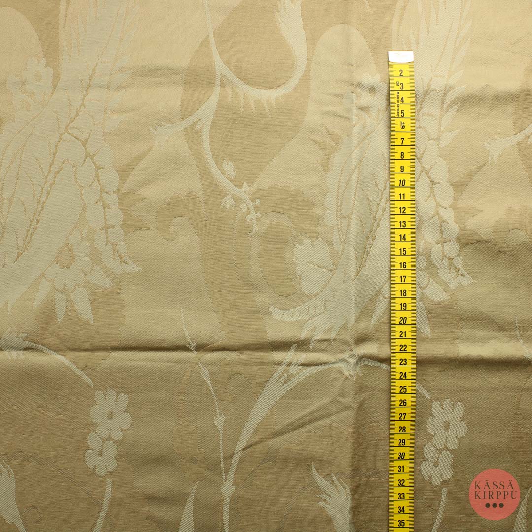Beige Kukkaköynnös Sisustuskangas - Pala