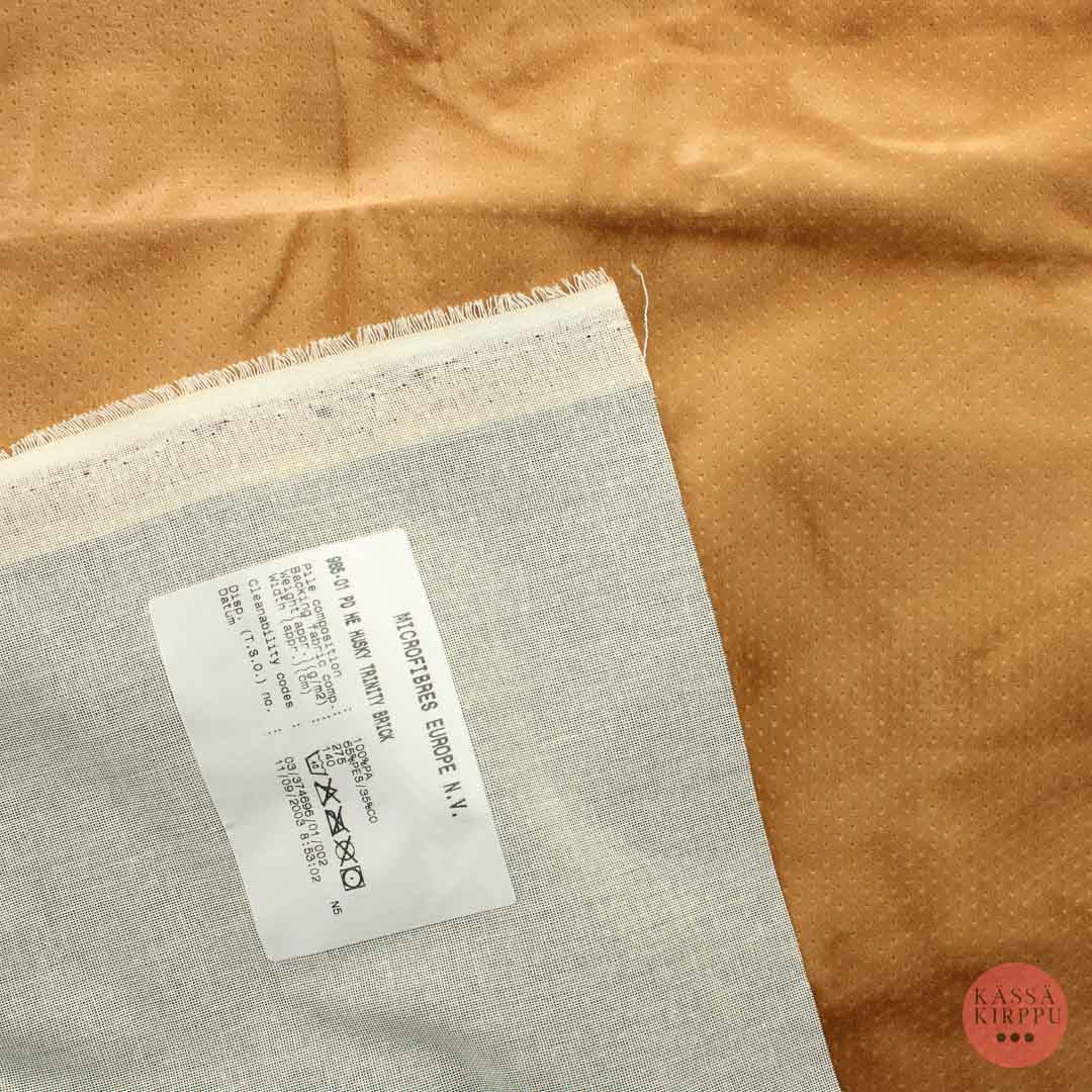 Ruskea Samettipintainen Sisustuskangas - Pala