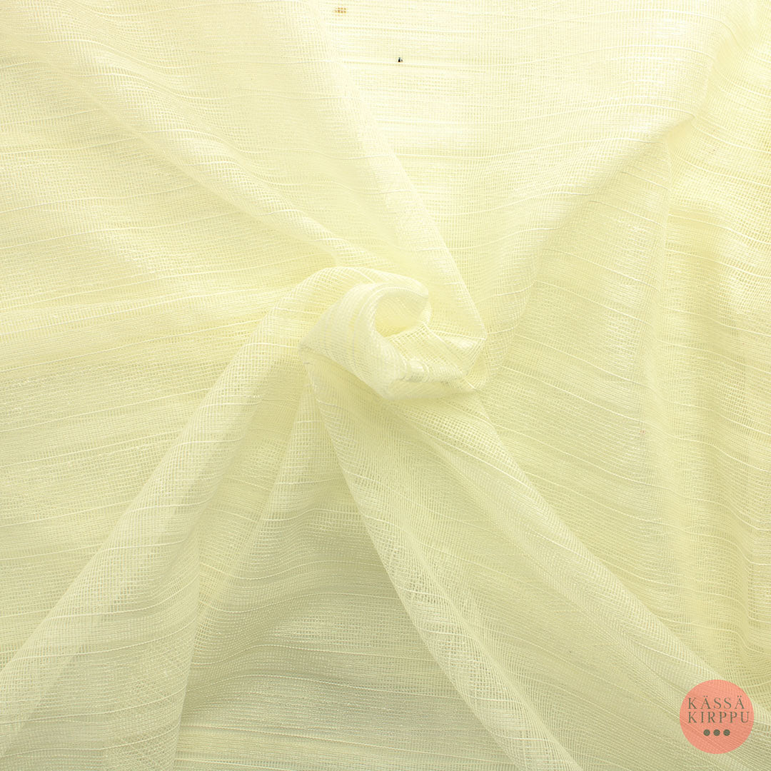 Luonnonvalkoinen Vaakaraitainen Valoverho - Pala