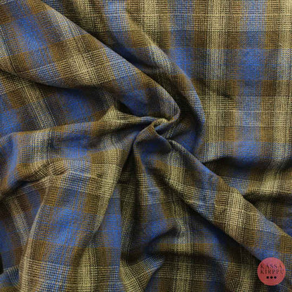 Ruudullinen Paksuhko Puuvilla - Pala