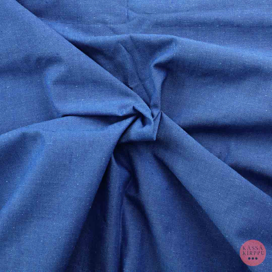 Meleerattu Kirkkaansininen Verhokangas - Pala