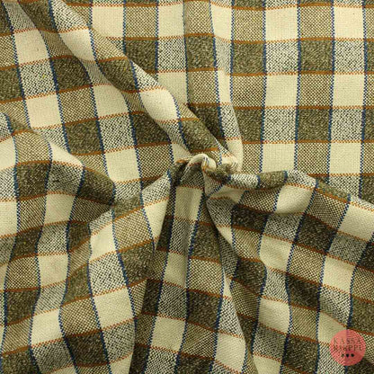 Vintage Ruudullinnen Villakangas - Pala