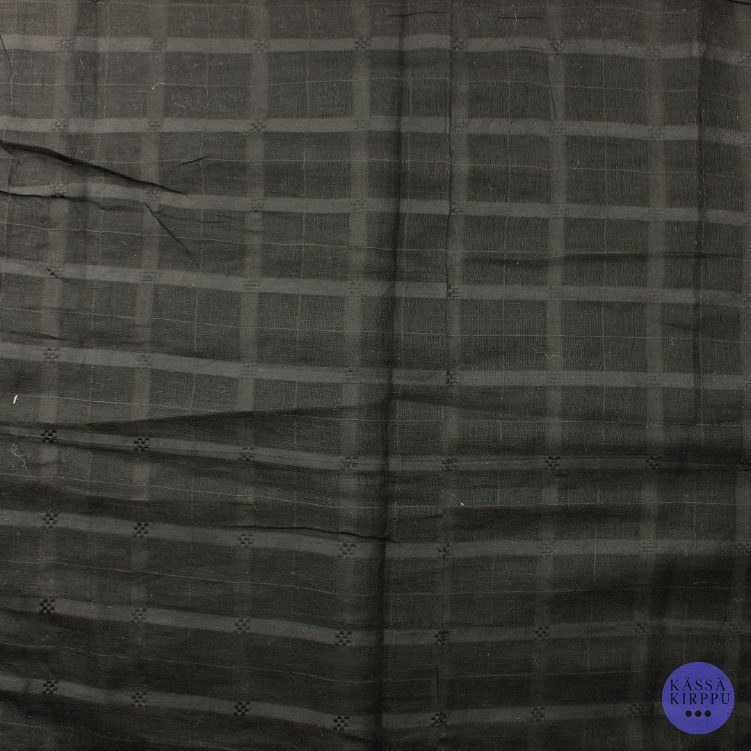 Black Checkered Interior Fabric - Piece