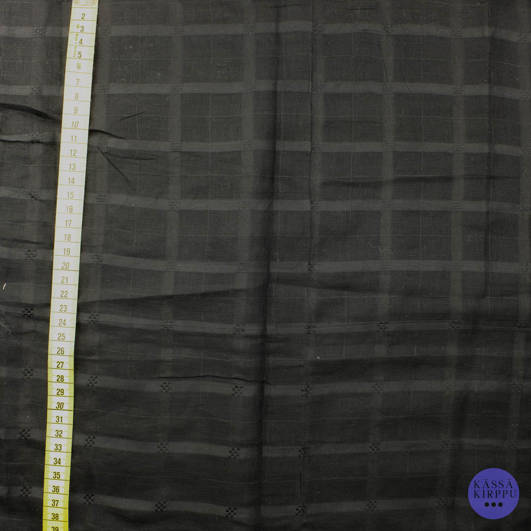 Black Checkered Interior Fabric - Piece