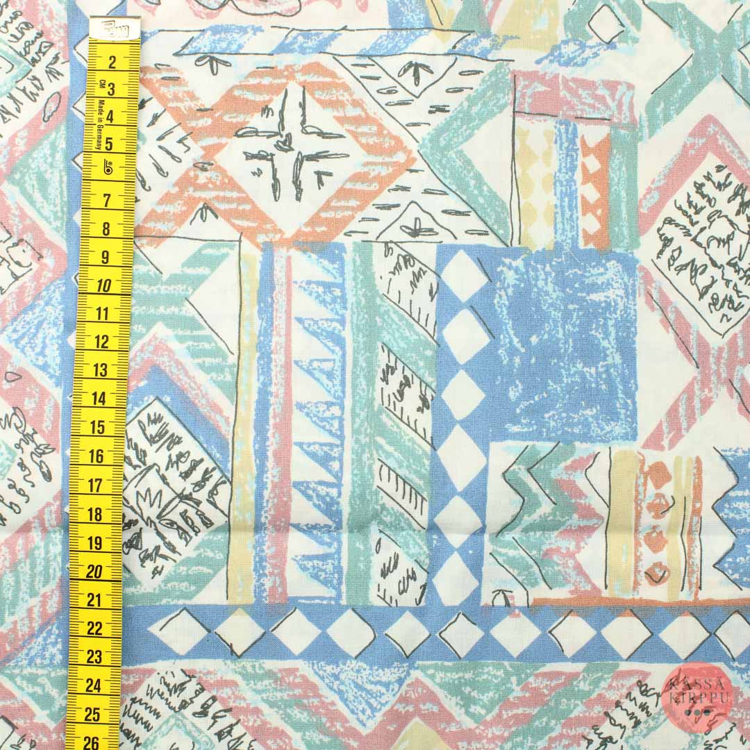 Pastel Patterned Cotton - Piece