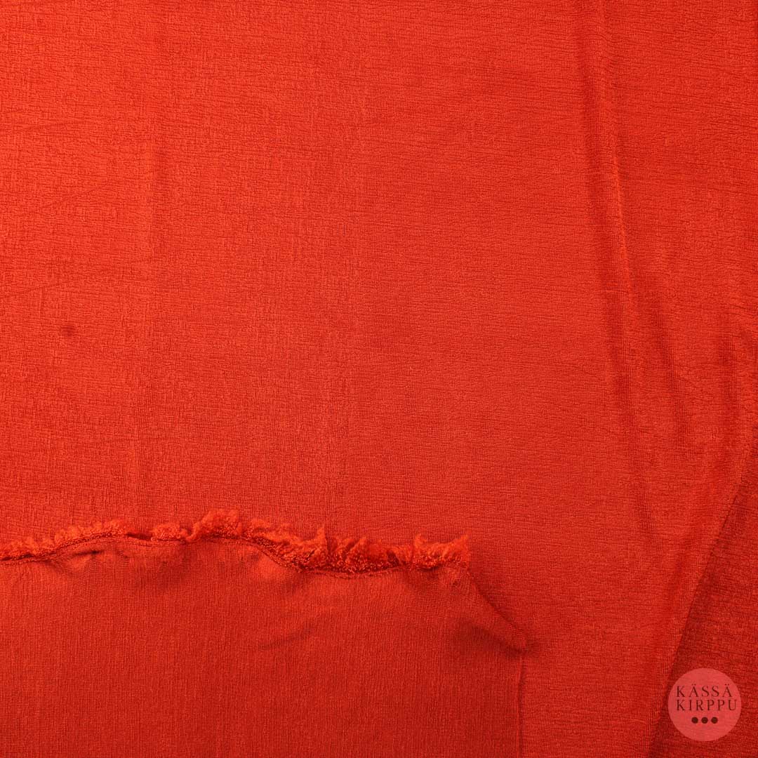 Orange-red Wrinkled knit No. 7 - Piece