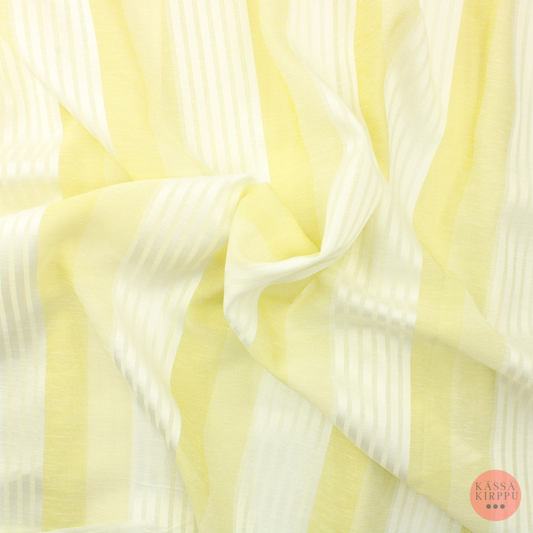 Vertical striped light curtain fabric - Piece