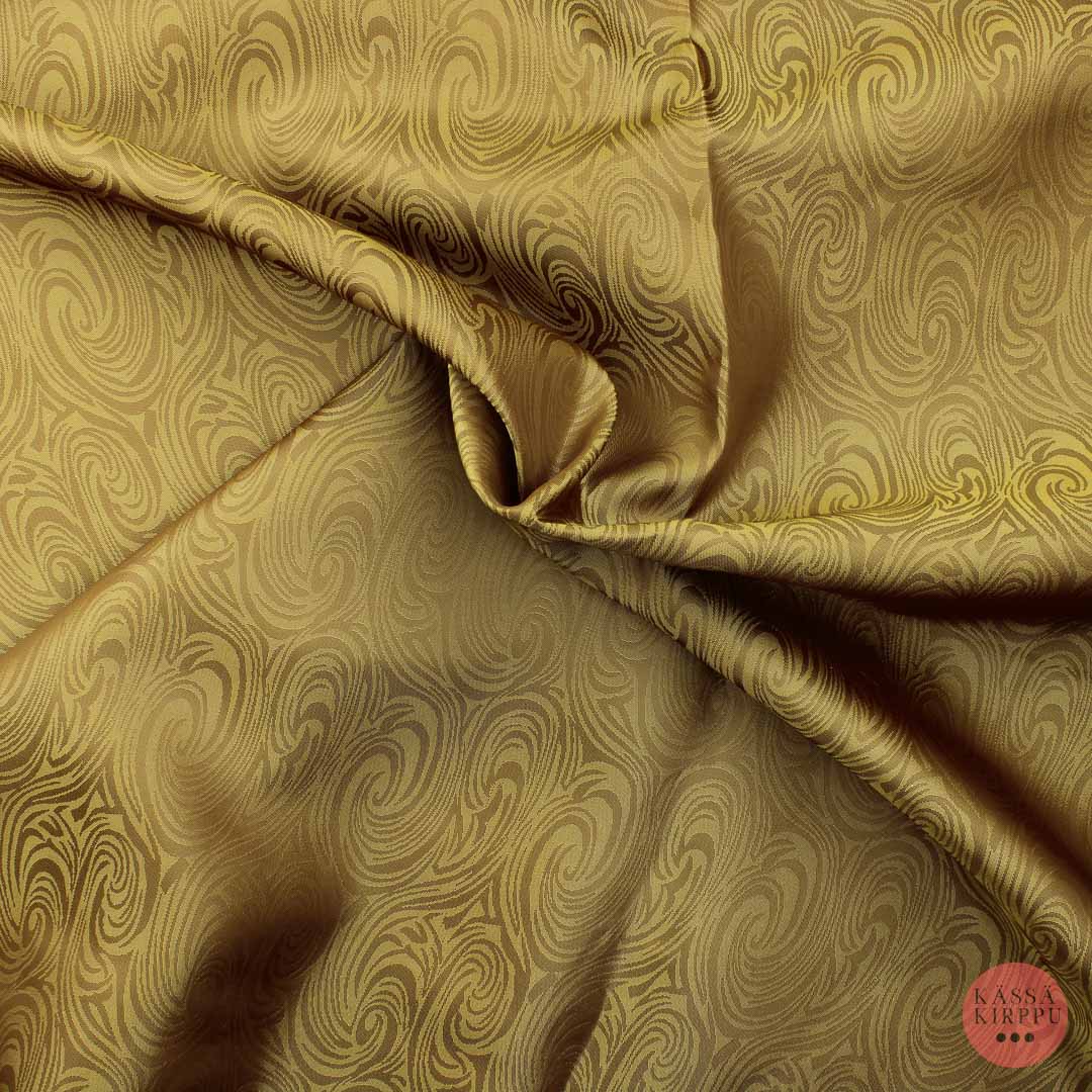 Golden swirls decoration fabric - Piece package
