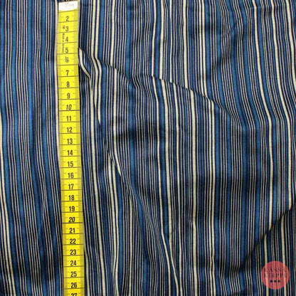 Blue vertical striped leotard - Piece