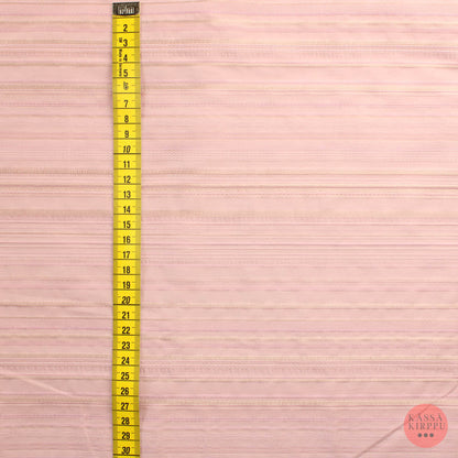 Voglia Vaaleanpunainen vaakaraitainen paitakangas - Mittamyynti