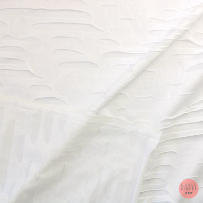 Voglia Valkoinen struktuuri Trikoo - Mittamyynti