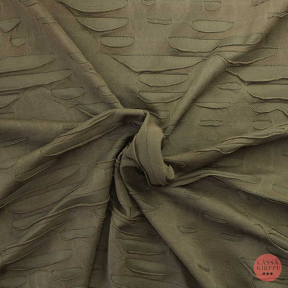 Voglia VIhertävän ruskea struktuuri Trikoo - Mittamyynti