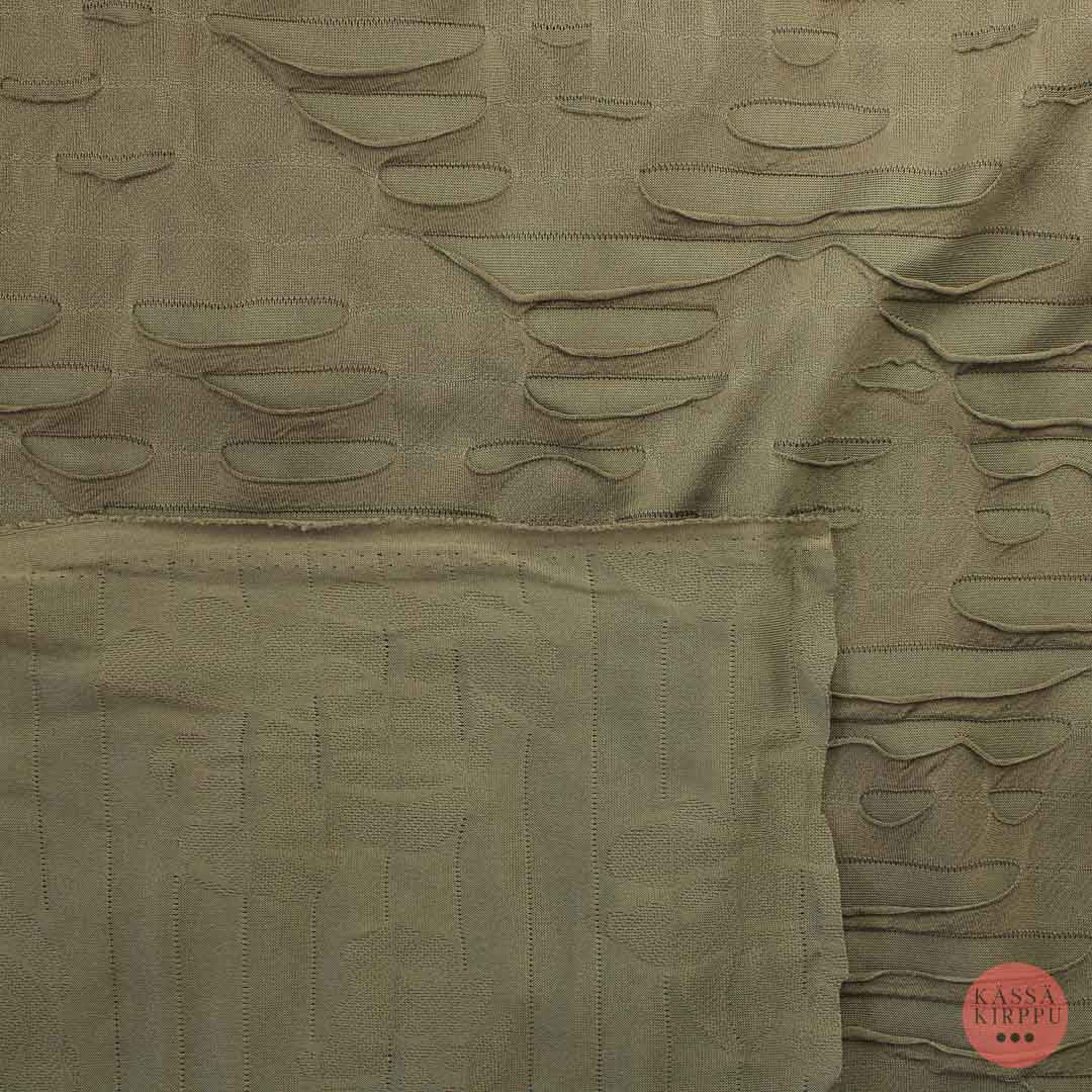 Voglia VIhertävän ruskea struktuuri Trikoo - Mittamyynti