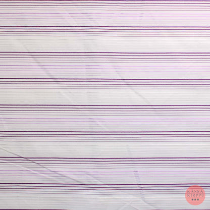 Voglia vaakaraitainen joustava violetti Puuvillasekoite - Mittamyynti