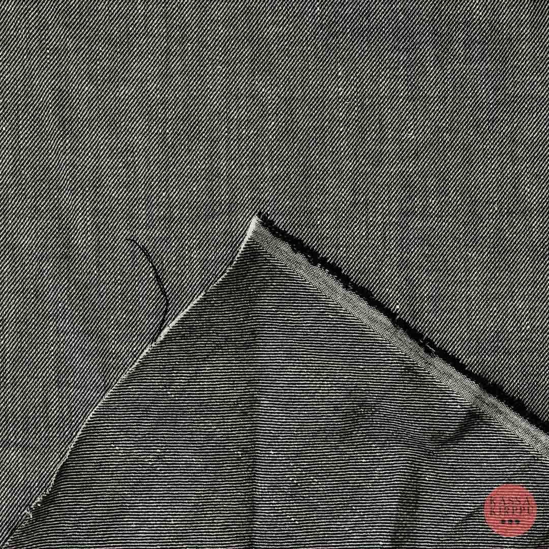 Voglia Harmaa meleerattu ohut joustava Farkkukangas 3 - Mittamyynti