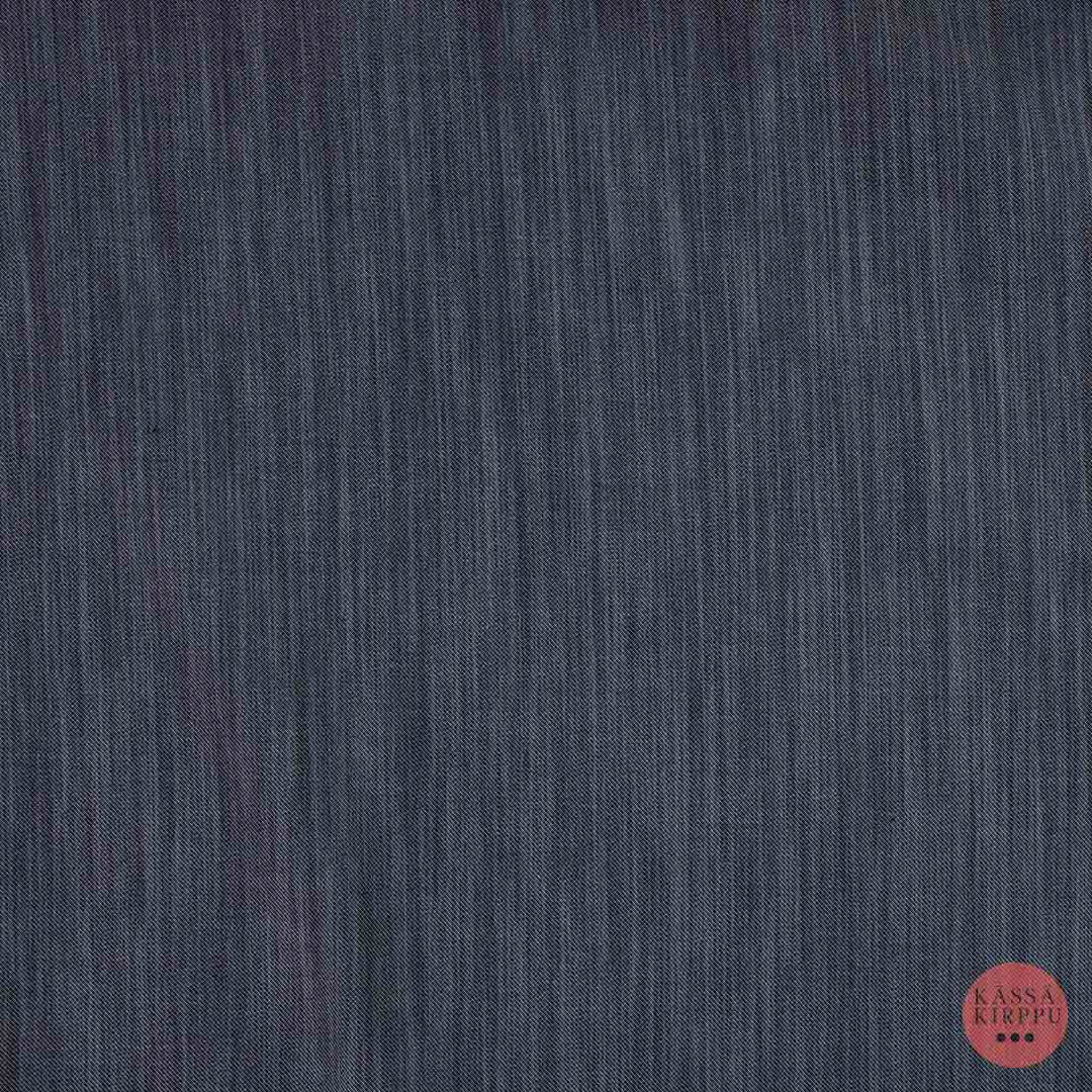 Voglia sininen pystysuuntaan meleerattu ohut Farkkukangas 8 - Mittamyynti