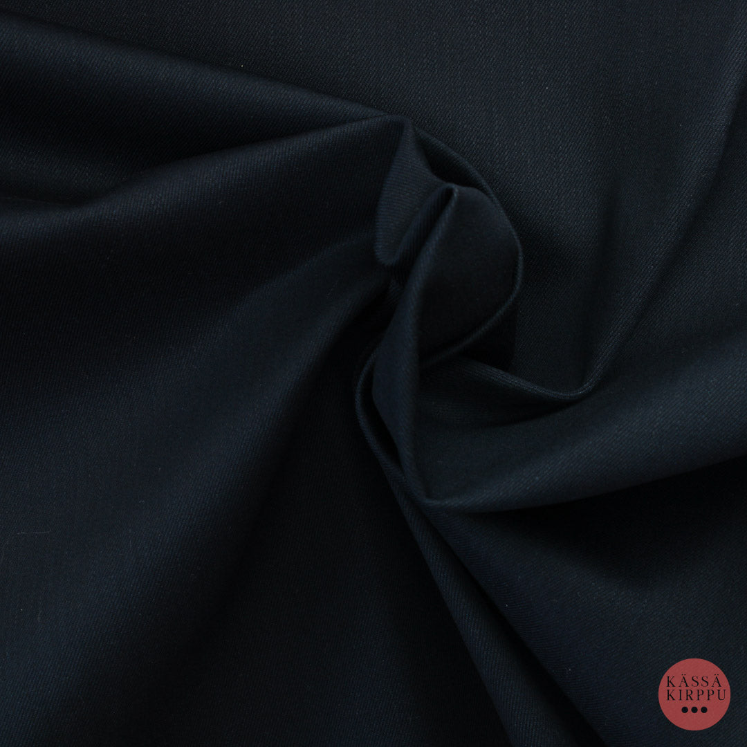 Voglia mustansininen joustava Farkkukangas 9 - Mittamyynti