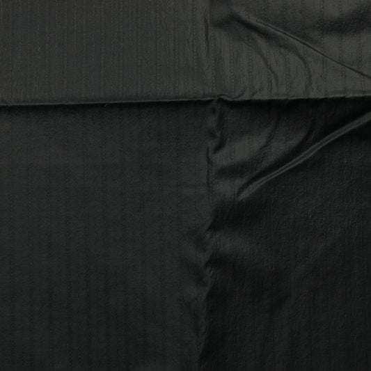 Voglia Musta Pystyraitainen Vaatetuskangas - Pala