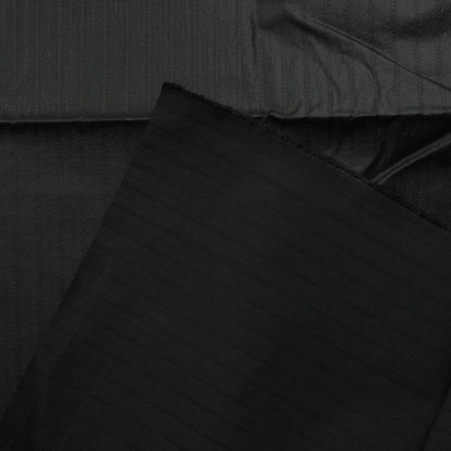 Voglia Musta Pystyraitainen Vaatetuskangas - Pala