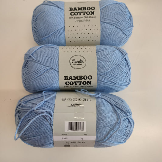 Create with Adlibris Bamboo Cotton - A535 Lankapussi 599 (300g)
