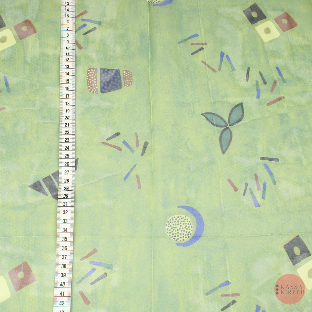 Green Curtain Fabric - Piece