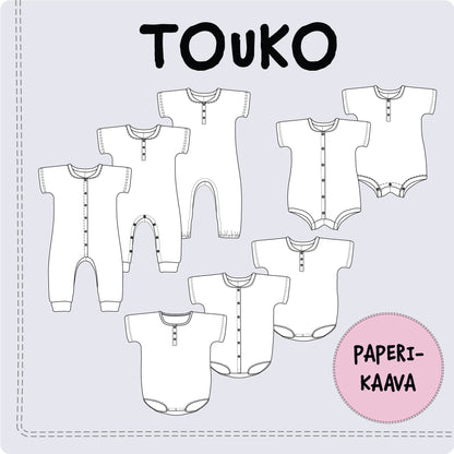Touko Romper and Overalls - Paper pattern