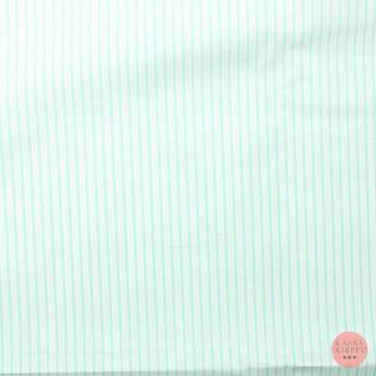 Aqua White Striped Curtain - Piece