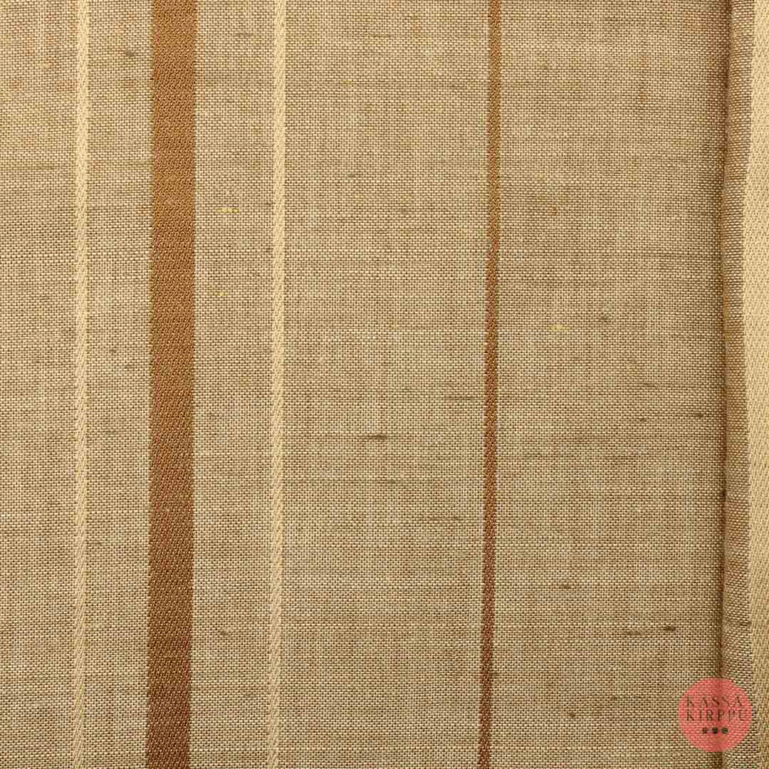 Brown Vertical Striped Decor Fabric - Piece