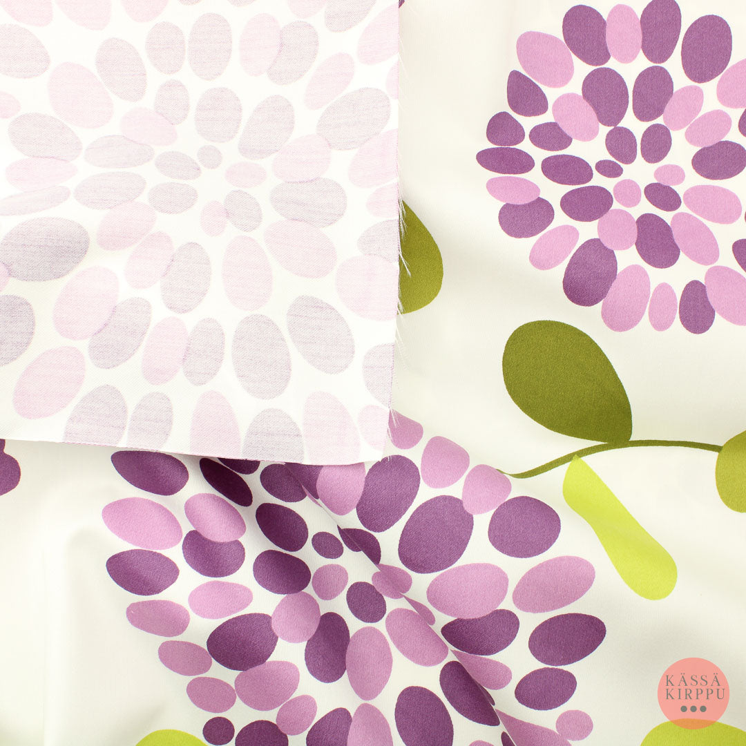 Purple Flowers Decoration Fabric - Piece