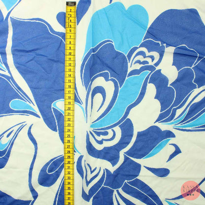 Blue Flowers Polyester - Piece
