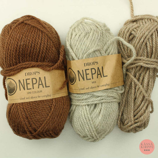 Drops Nepal - 3 väriä lankapussi