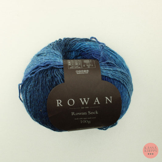 Rowan Sock - 00006 liukuväri sininen