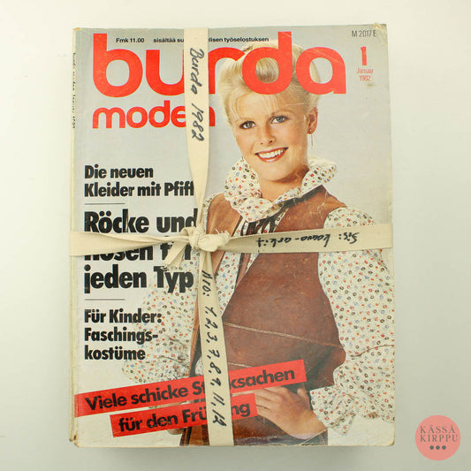 Burda 1982 lehtinippu