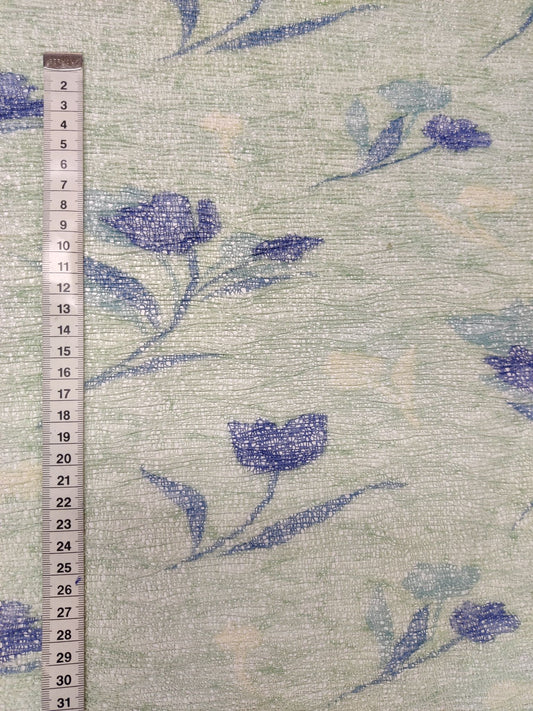 Läpikuultava, pitsimäinen kangas - pala - 1