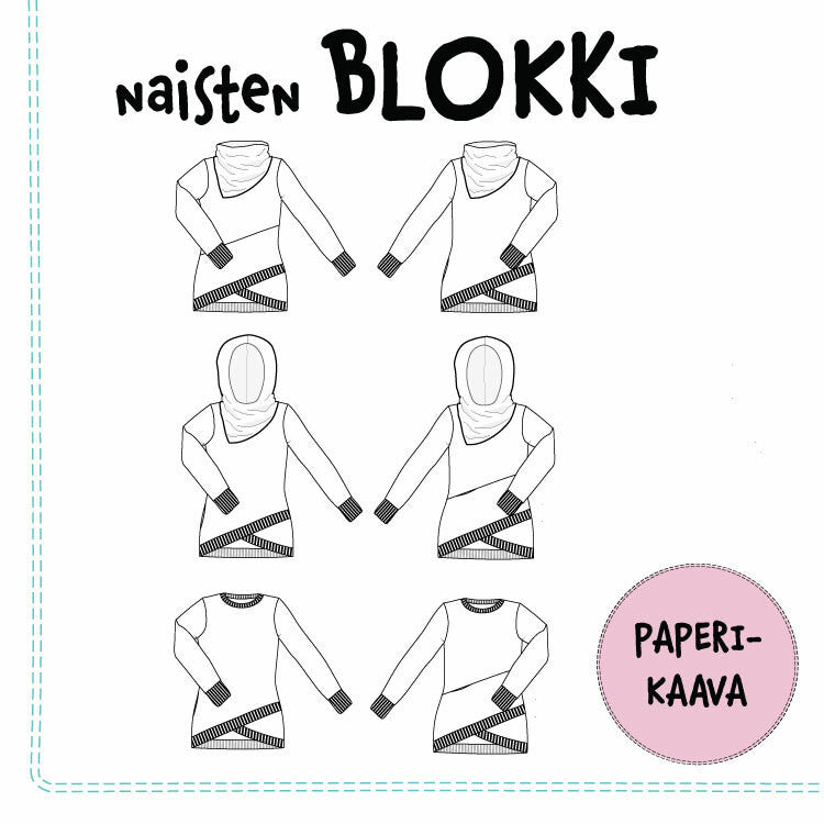 Women's Block Sweater - Paper Pattern