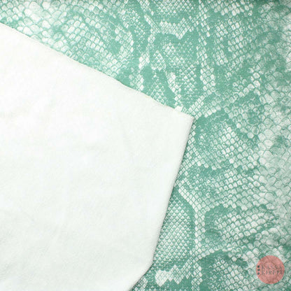 Snakeskin Textured Mint JC - Made to measure