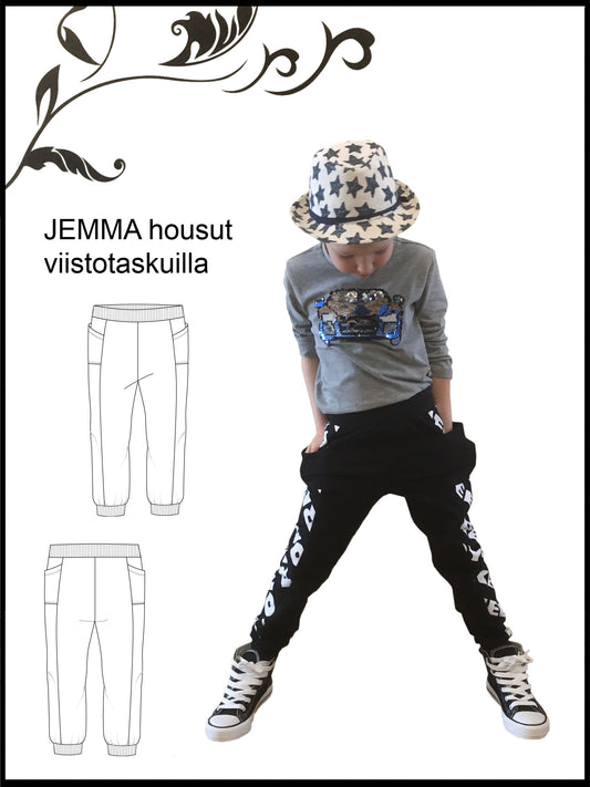 Jemma - Lasten housut - Paperikaava