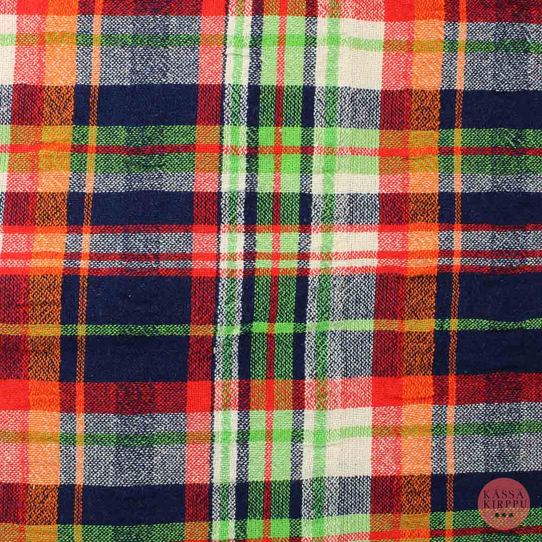 Checkered Colorful Wool Blend - Piece