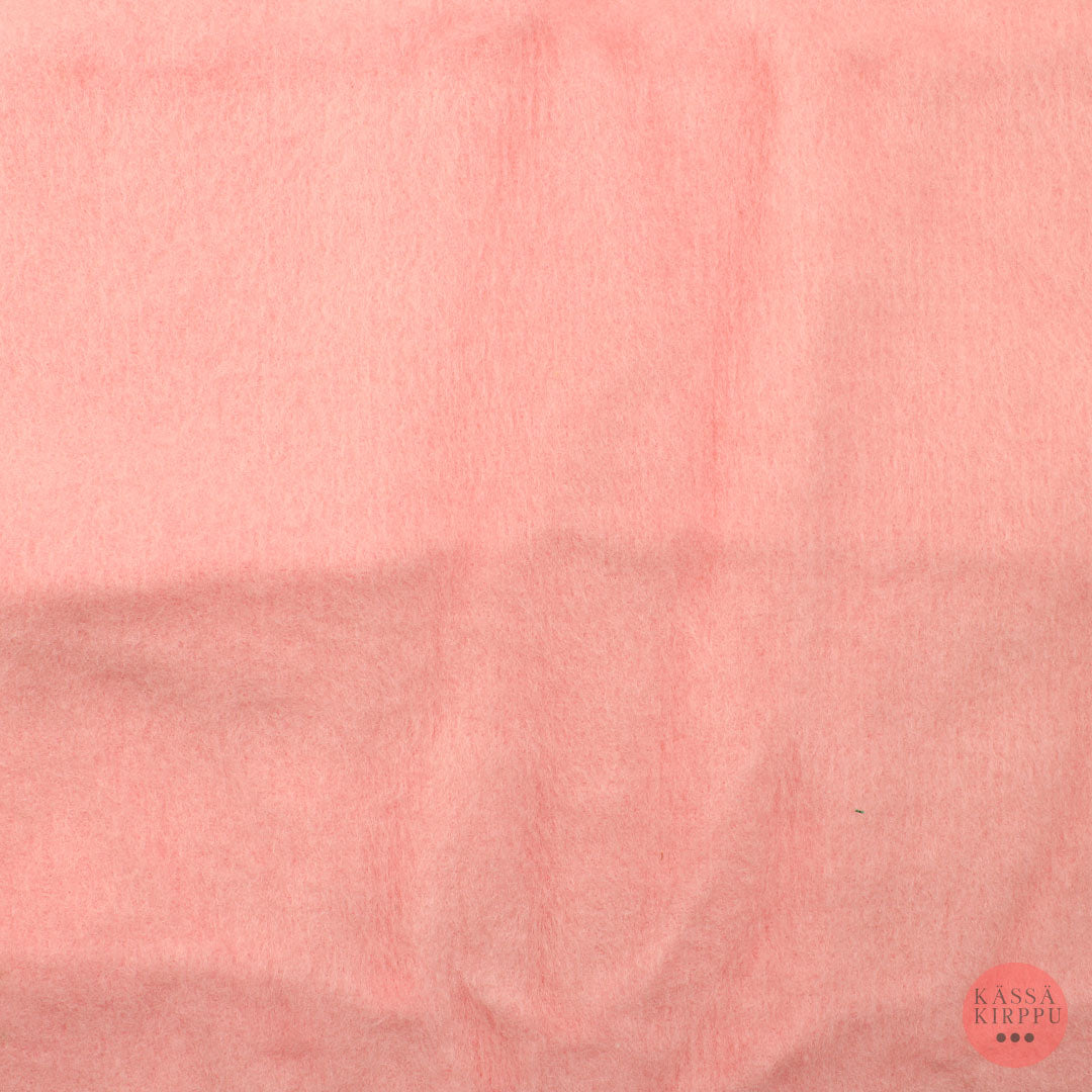 Pinkki tekokuituinen pehmeä kangas - Pala